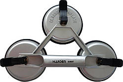 Професійна присоска склознімач потрійна алюмінієва посилена Harden Tools 620607