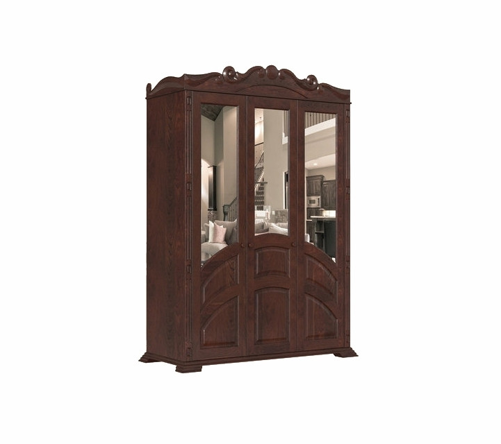 Шафа тридверна в спальню, вітальню з натурального дерева ШФ-16 Скіф, фото 1