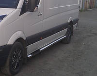 Боковые трубы BB002 (2 шт., нерж.) - Renault Master 2004-2010 гг.