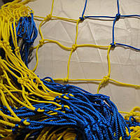 Сітка для футзалу, гандболу «ЕКСКЛЮЗИВ 1.1» жовто-синя (комплект з 2 шт.)
