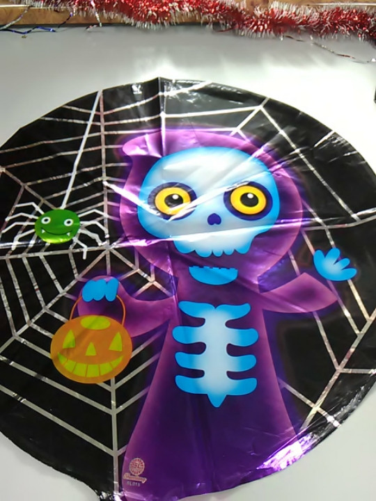 Гелієва куля фольга з малюнком скелет, фото 1