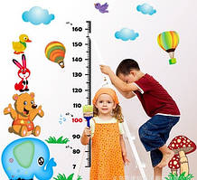 3-D-наліпка для інтер'єру зростомір 115х128 см