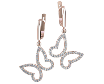 Сережки жіночі, Метелик, Метелики, фото 1