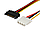 Кабель SATA-molex сата молекс харчування, фото 3