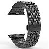 Металевий ремінець Primo Steel Link для годинника Apple Watch 38mm / 40mm / 41mm - Black, фото 3