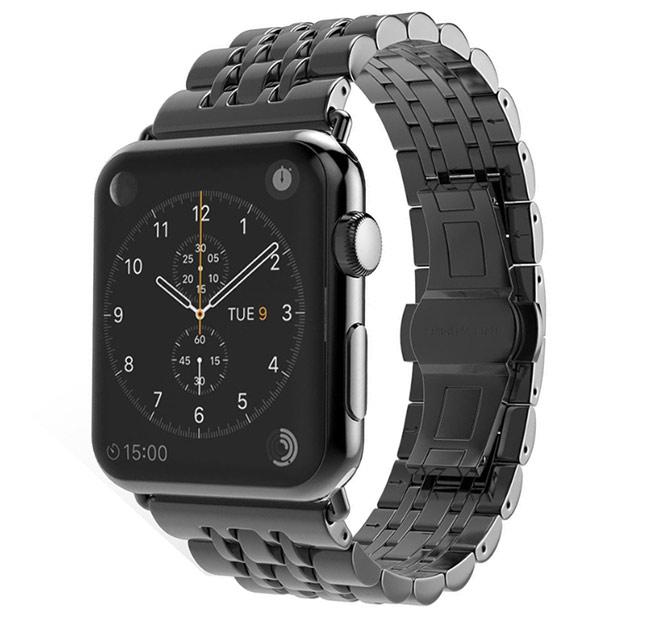 Металевий ремінець Primo Steel Link для годинника Apple Watch 38mm / 40mm / 41mm - Black