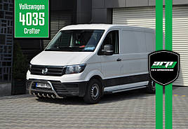 Кенгурятник WT003 (нерж) - Volkswagen Crafter 2017+ рр.