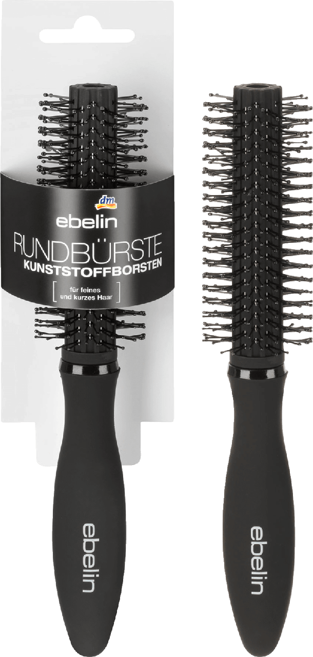 Кругла щітка для волосся з пластмасовою щетиною ebelin Rundbürste