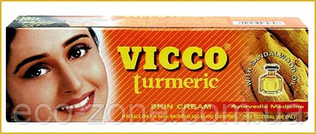 Анти-акне Крем Викко / Vicco с куркумой и маслом сандала, 15г. Крем от прыщей и акне с куркумой и сандалом.