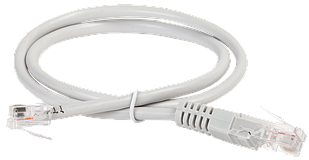 ITK Комутаційний шнур (патч-корд), кат.5Е UTP, 0,5 м, сірий