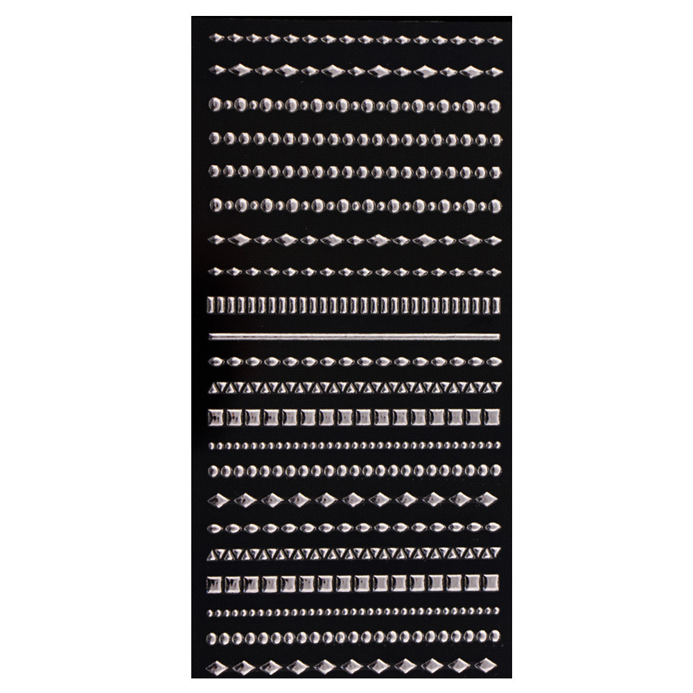 3D слайдер для дизайну нігтів Mirror Jewel - Line SilverEStyle