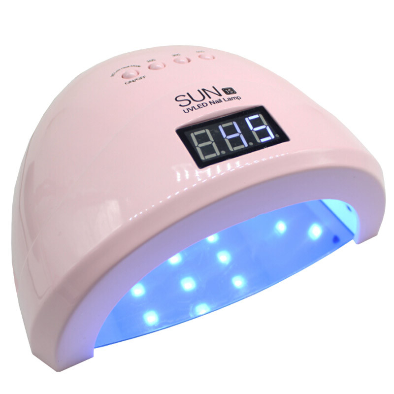 Лампа для манікюру Nail Lamp SUN 1S для покриття нігтів гель лаком, гелем 48W UV/LED PinkEStyle