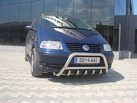 Кенгурятник WT003 (нерж) - Volkswagen Sharan 1995-2010 рр.