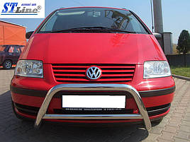 Кенгурятник WT005 (нерж) - Volkswagen Sharan 1995-2010 рр.