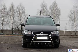Кенгурятник WT003 (нерж) - Volkswagen Touran 2003-2010 рр.
