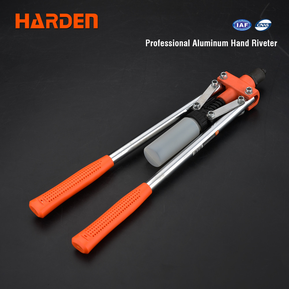 Заклепник важільний професійний дворучний 17", для заклепок 3,2-4,8 мм Harden Tools 610113