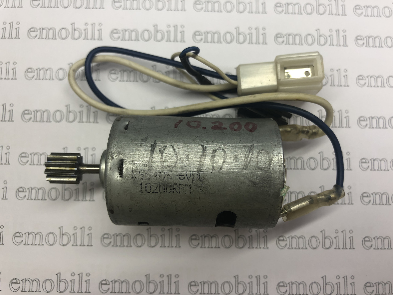 Мотор 6V, 37 мм, 10 зубів для дитячого електромобіля XX MOTOR, RS540S-6VDC, 10200RPM