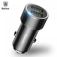 АЗУ Baseus Small Crew Dual-USB Quick Charge 3.4 A, Black (CAXLD-C01)