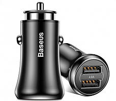 АЗУ Baseus Gentleman 4.8A Dual-USB, Black (CCALL-GB01)