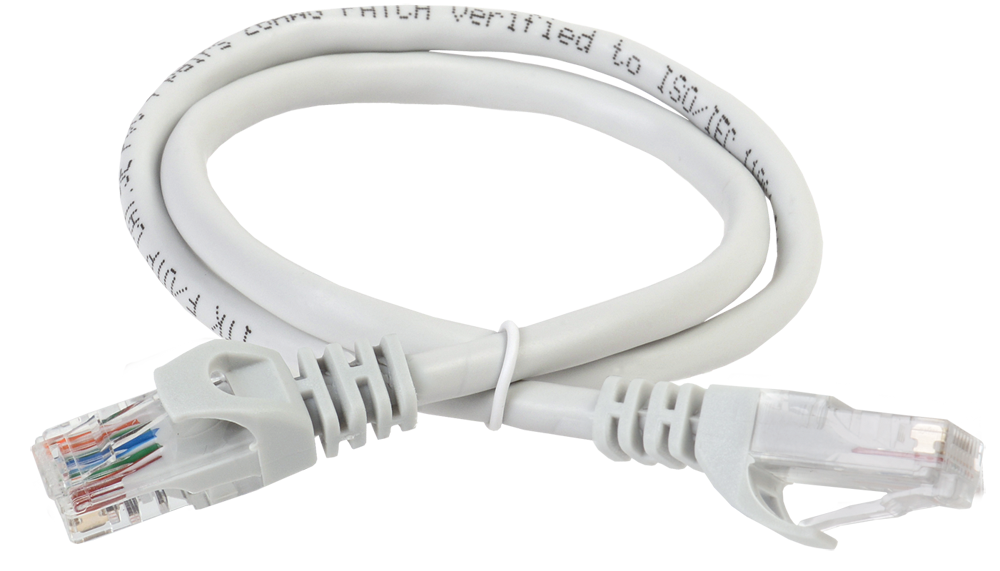 ITK Комутаційний шнур (патч-корд), кат.5Е FTP, 2 м, сірий