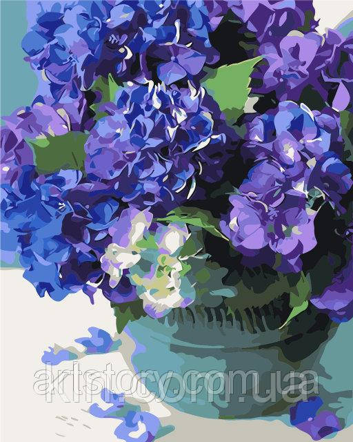 Картина за номерами ArtStory Ніжна гортензія 40 х 50 см (арт. AS0244)