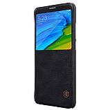 Nillkin Xiaomi Redmi Note 5/ Note 5 Pro Qin leather Black case Шкіряний Чохол Книжка, фото 3