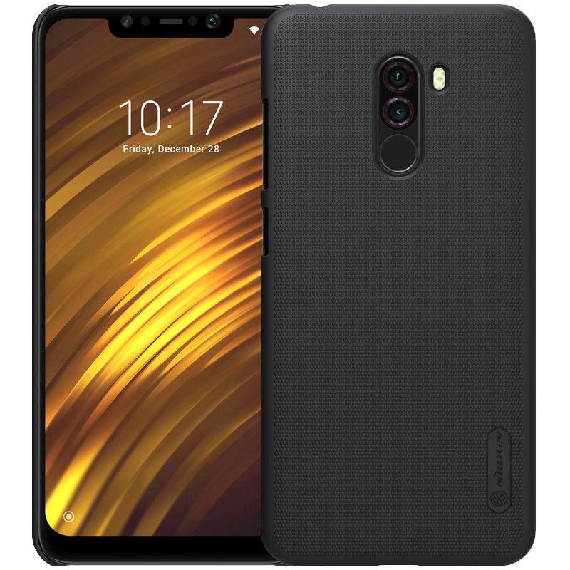 Nillkin Xiaomi Pocophone F1 Super Frosted Shield Black Чохол Накладка Бампер, фото 1