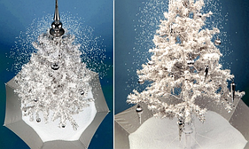 Новорічна ялинка з ефектом снігу, що падає, 140 см НОВИНКА