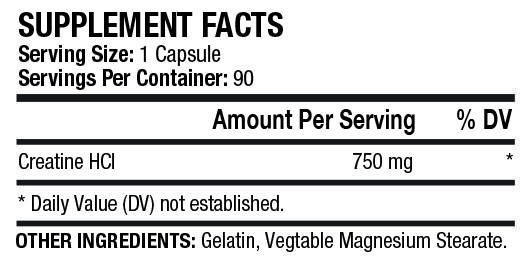 Креатин MST Nutrition Creatine HCL 90 caps, фото 2