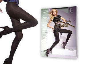 Колготки 60 ден з мікрофібри Gatta Rosalia 60 чорного кольору розміри 2 3 4 5