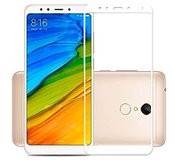 Защитное стекло для Xiaomi Redmi 5 Plus (0.3 мм, 3D, с олеофобным покрытием) цвет белый