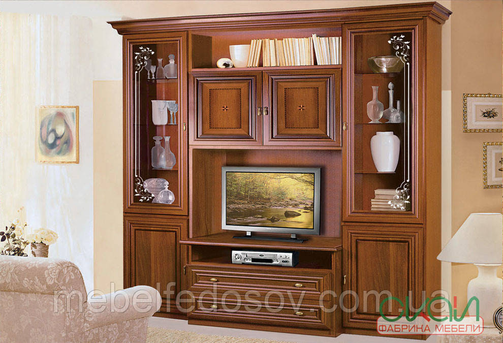 Вітальня Капрі вітрина ТБ (Скай) 2320х2280х540мм, фото 1