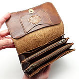 Гаманець шкіряний "Схід" Silver Taurus 7045 ручної роботи., фото 2
