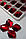 Стрази пришивні Космік (ламаний ромб) 16х21 мм Siam (червоний), скло, фото 3