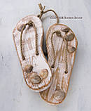 Wooden flip flops Дерев'яні декоративні шльопанці (сланці), фото 7