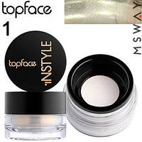 TopFace - розсипчасті Тіні для повік Instyle Loose PT-509 Тон 01 білі з золотим відблиском перламутр