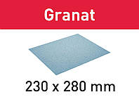 Бумага шлифовальная 230 x 280 мм P40 GR/10 Granat Festool 201256