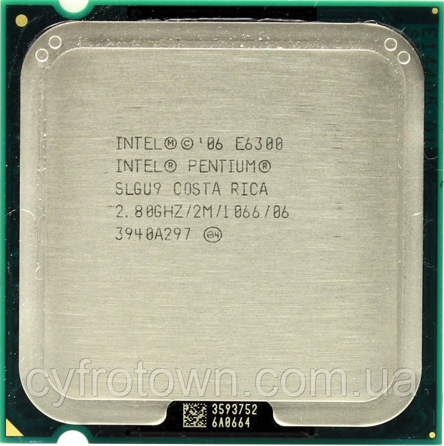 Процессор Intel E6300 S775 2x2.80 GHz