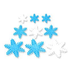 Цукрова прикраса для торта "Сніжинки"