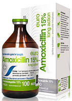 Амоскицилін 15% O.L.KAR 100 мл ветеринарний антибіотик тривалої дії для поросят і КРС