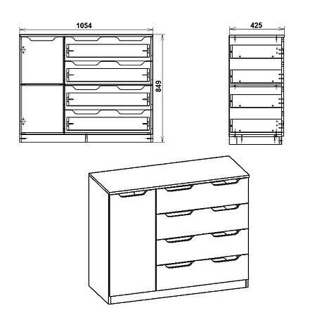 Комод 4+1М, фото 2