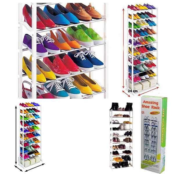 Полка для обуви, подставка для обуви Amazing Shoe Rack на 30 пар, органайзер для обуви - фото 2 - id-p818503257