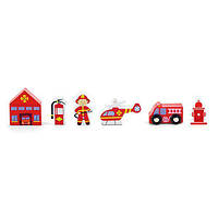 Деревянная игрушка Доп. набор к ж/д "Пожарная станция" Viga Toys 50815