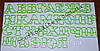 Набір вирубок Алфавіт російсько-український, ДУЖЕ ЗРУЧНИЙ НАБІР, висота 8см, фото 2