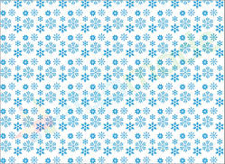 Фетр з принтом СНІЖИНКИ БЛАКИТНІ, 22x30 см, корейський м'який 1.2 мм