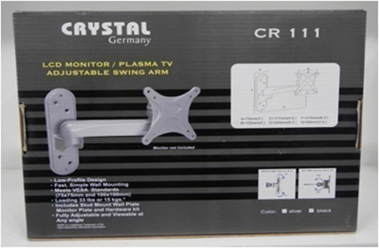 Кронштейн Crystal Germany CR-111-(12"24)