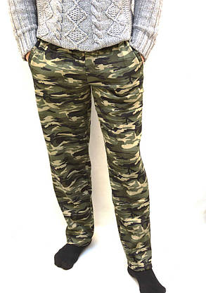 Штани чоловічі камуфляжні зимові — трикотаж Штани спортивні теплі Tovta, фото 1