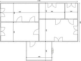 Будинок 12 м х 6 м із терасою 3 м х 4м