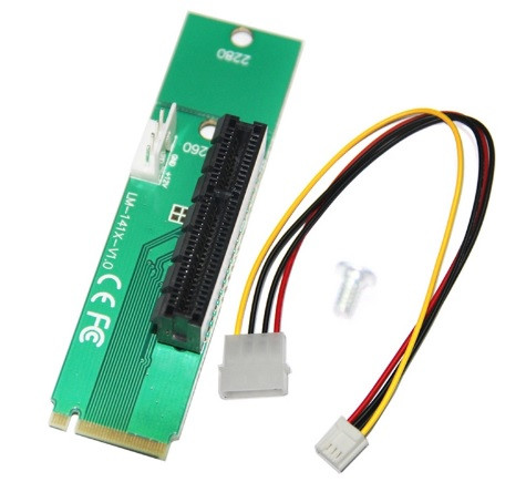 PCI-E 4X NGFF M.2 переходник адаптер #100448 - фото 2 - id-p552163153