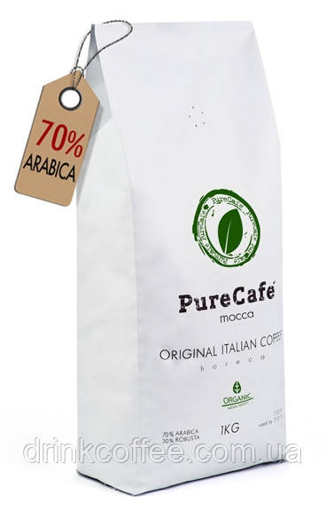 Кофе PureCafe Mocca зерно 70% Арабики 30% Робусты Италия 1кг - фото 2 - id-p710385183